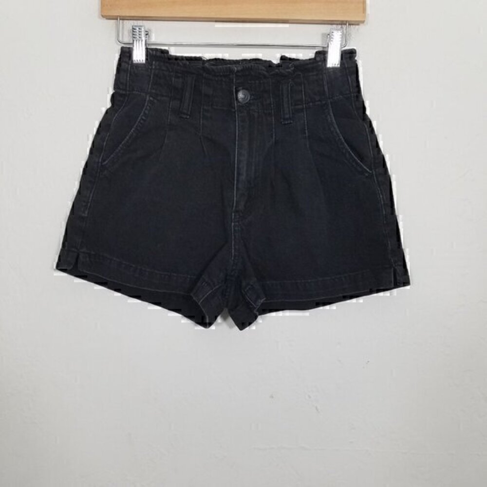 American Eagle Mom Shorts High Rise Black Size 00